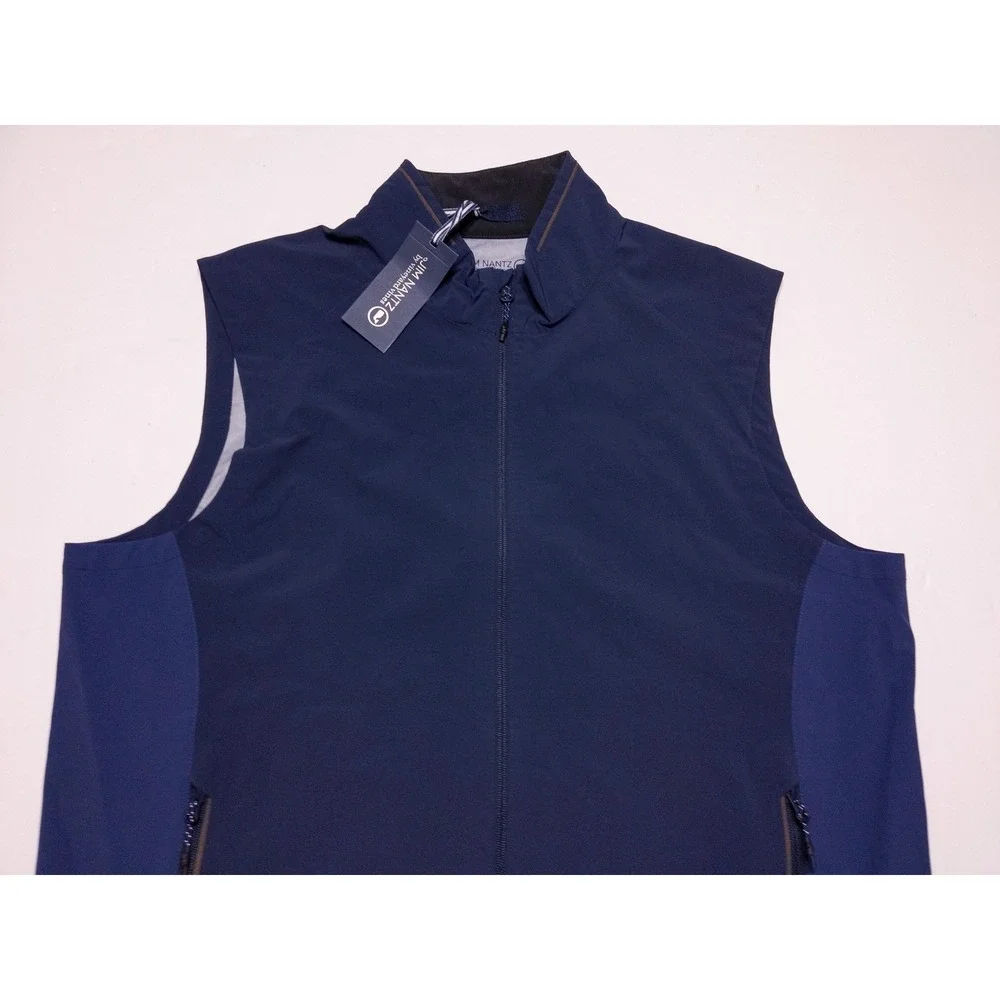 VINEYARD VINES Golf Wind Rain Vest XL‎ Jim Nance 17 Mile Performance Blue ~ New